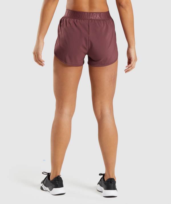 Damske Šortky Gymshark Training Loose Fit Ruzove Hnede | IR4067158